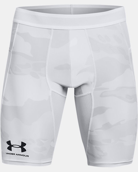 Men's UA Iso-Chill Compression Print Long Shorts, White, pdpMainDesktop image number 4
